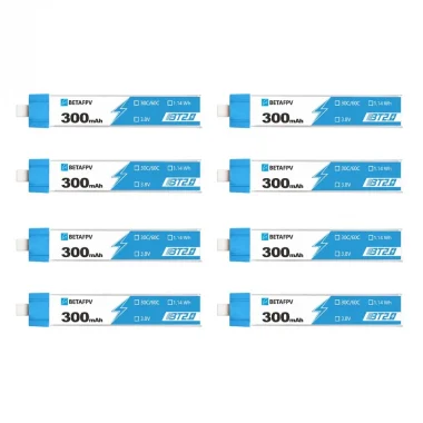 BetaFPV BT2.0 300mAh 8-pack Zestaw baterii do dronów 1S